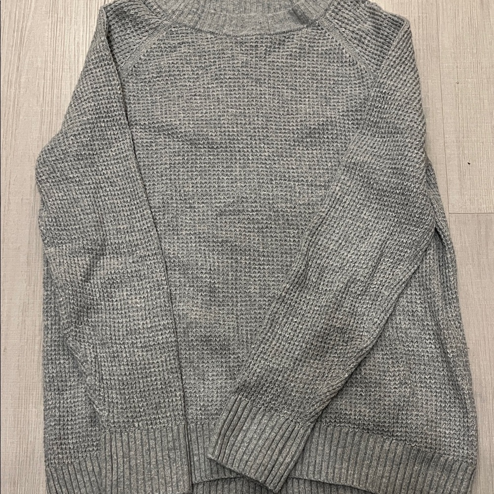 Old Navy Light Gray Textured Sweater